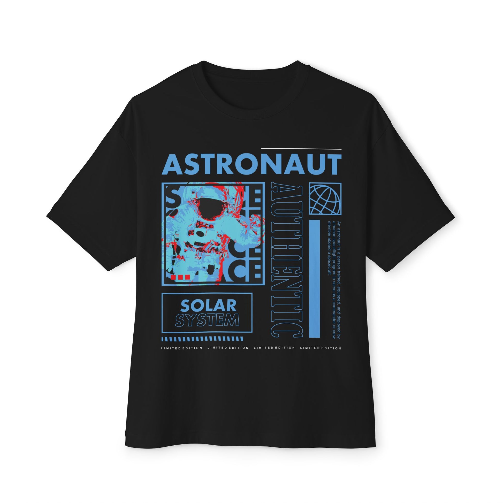 Astronaut Solar System Unisex Oversized Boxy Tee