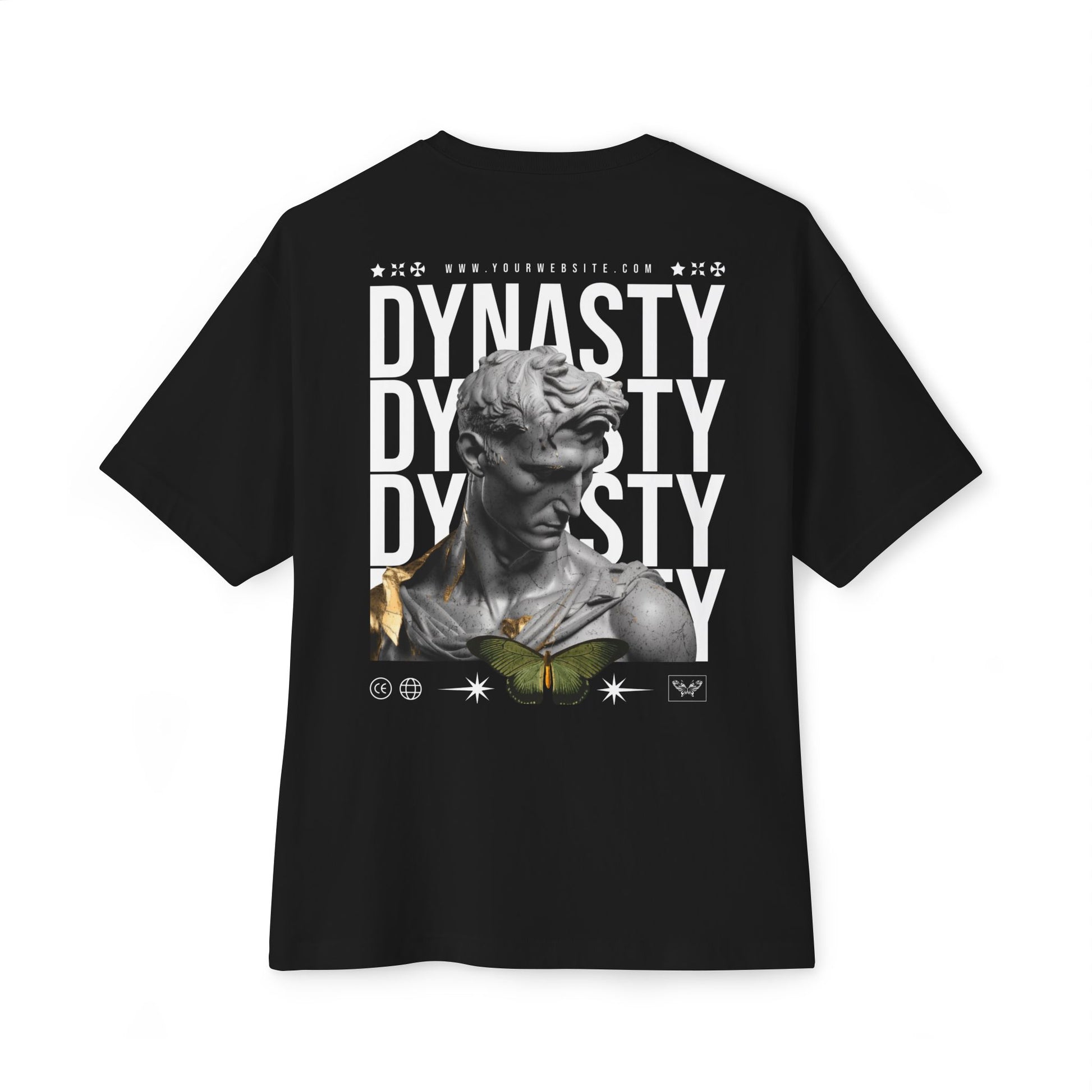Unisex Oversized Boxy Tee - DYNASTY Graphic Tee for Fashion Lovers