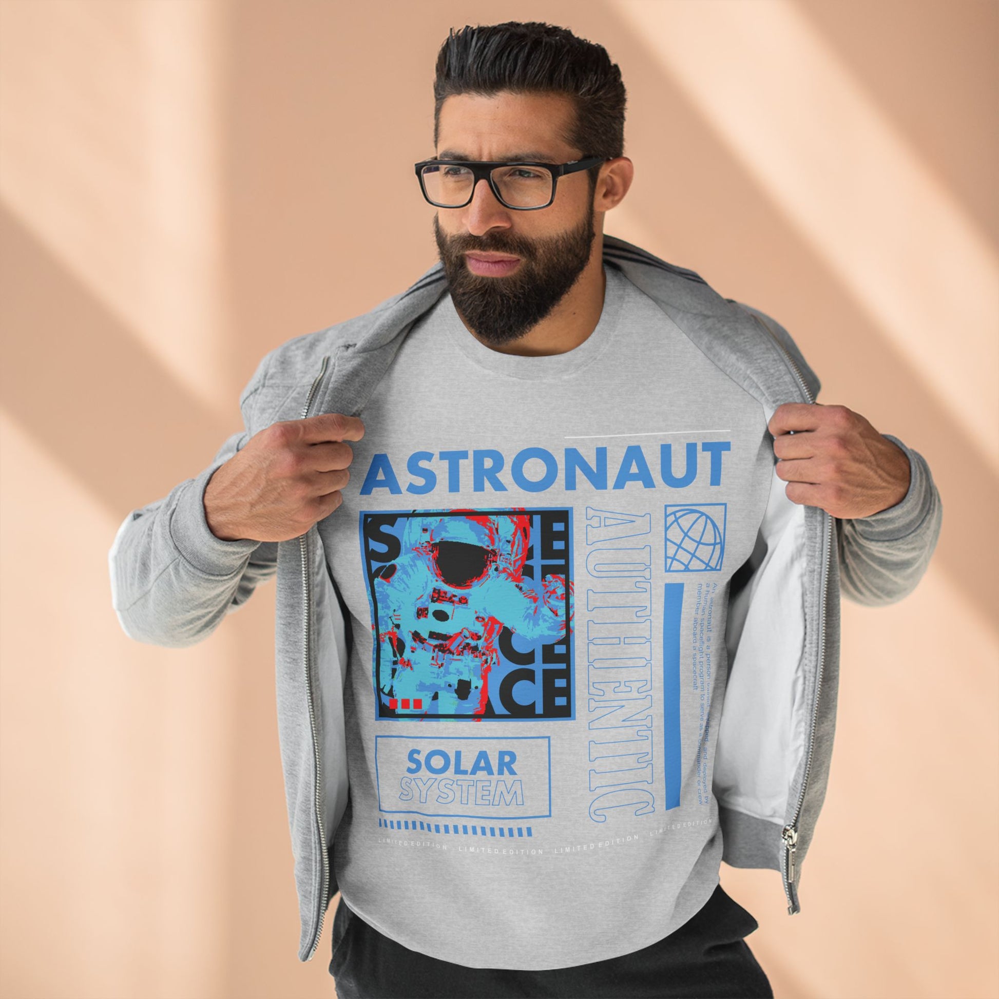 Astronaut Solar System Unisex Crewneck Sweatshirt - Space Theme Apparel