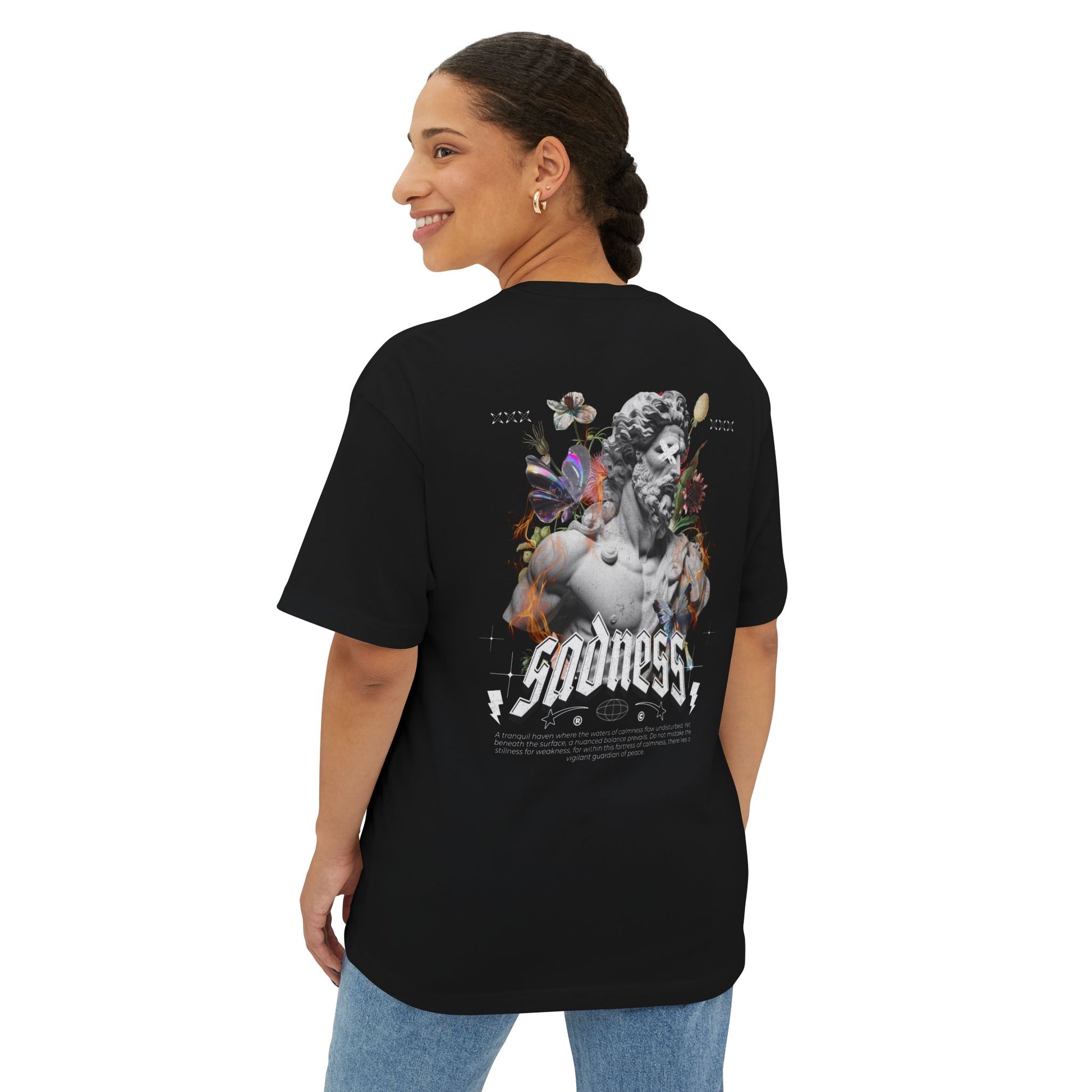Sadness Graphic Oversized Tee