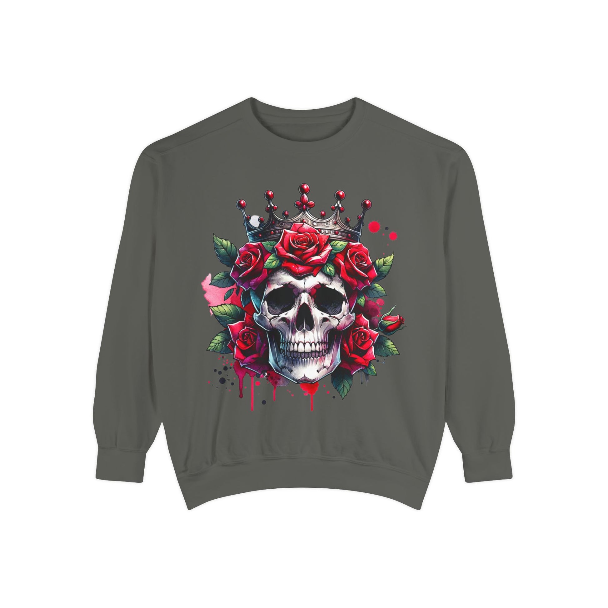 Skull Rose Crown Sweatshirt