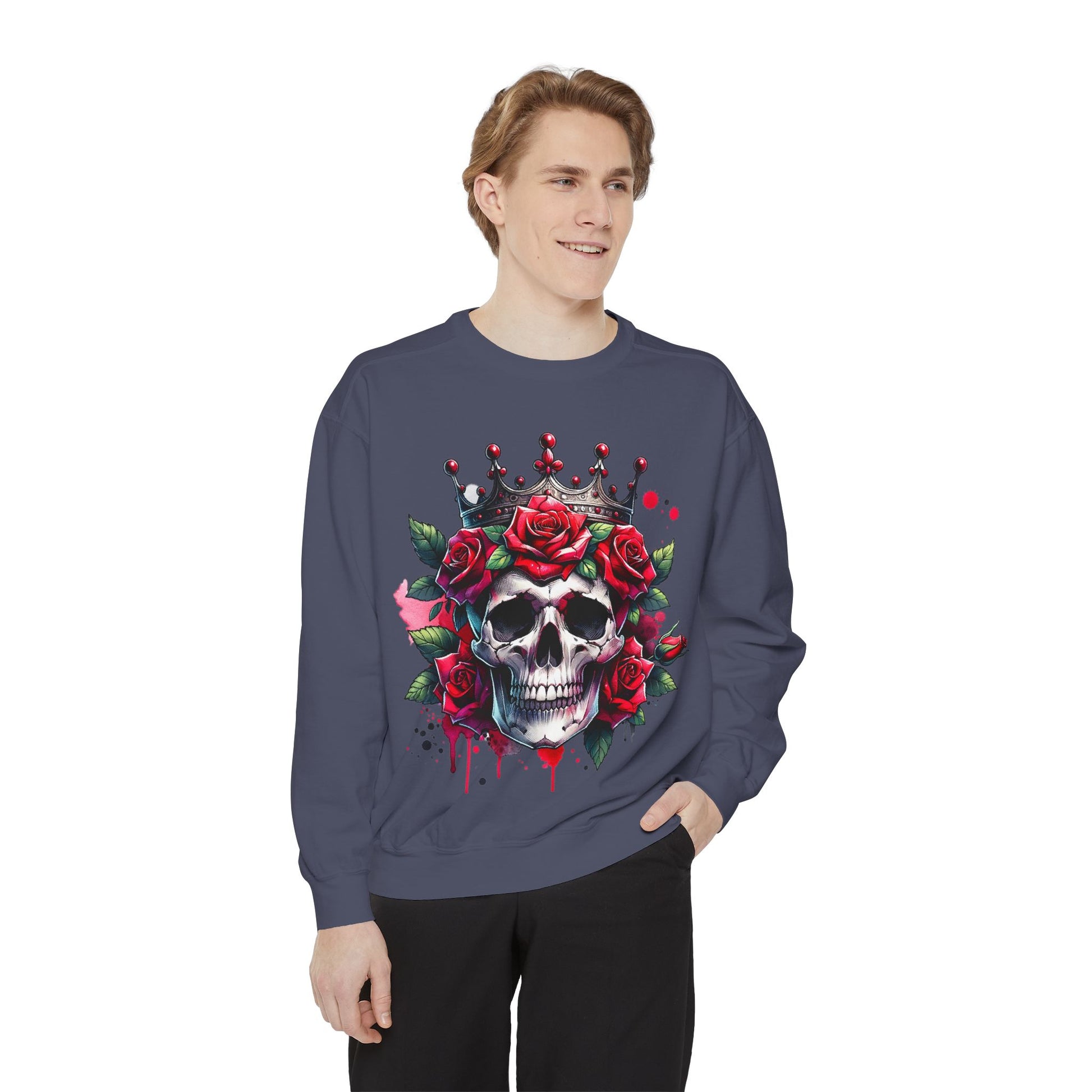 Skull Rose Crown Sweatshirt