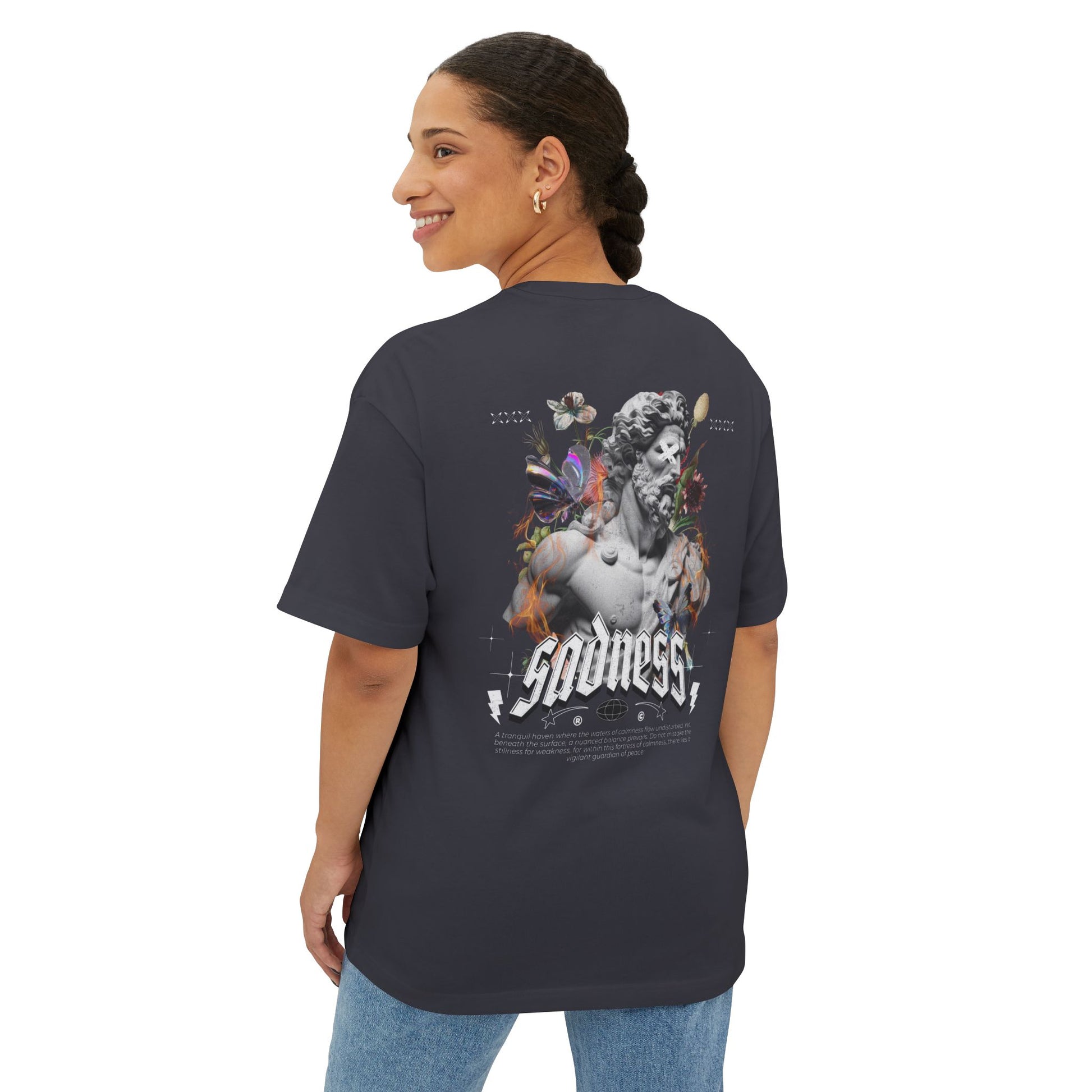 Sadness Graphic Oversized Tee