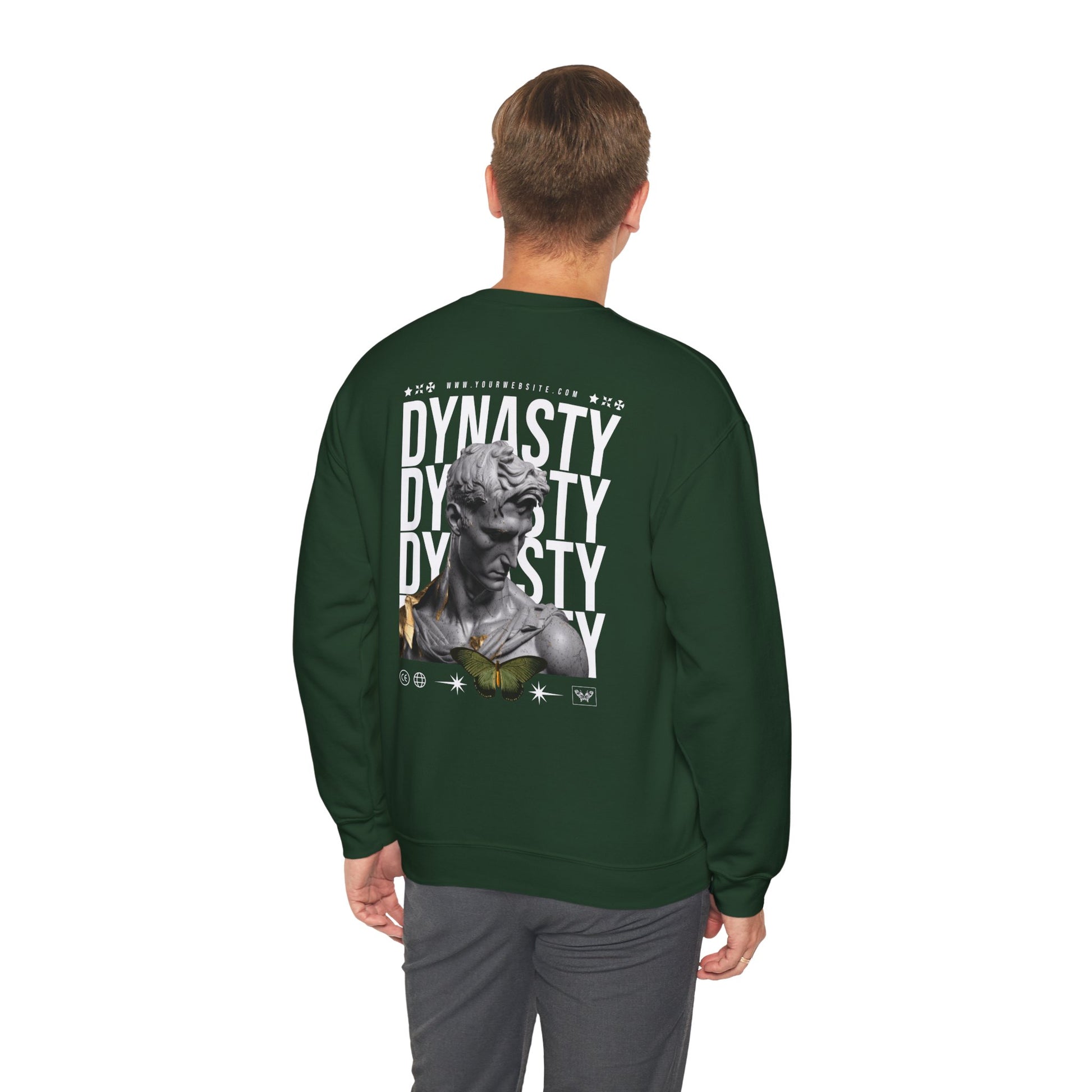 Graphic Crewneck Sweatshirt for Fashion Lovers - DYNASTY Design