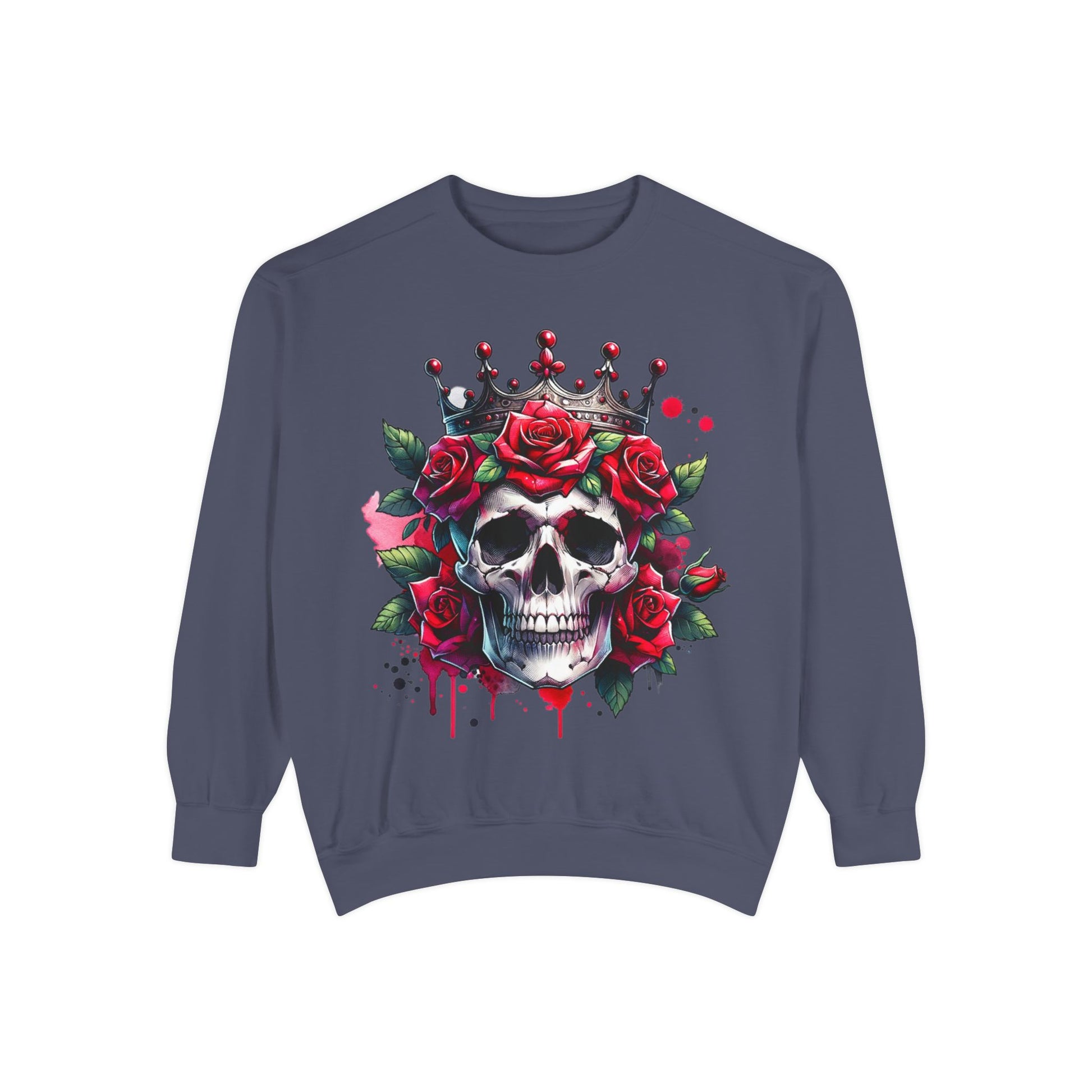 Skull Rose Crown Sweatshirt