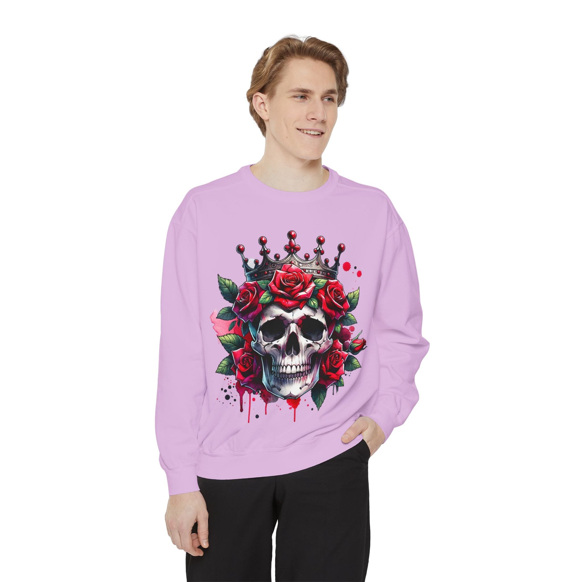 Skull Rose Crown Sweatshirt