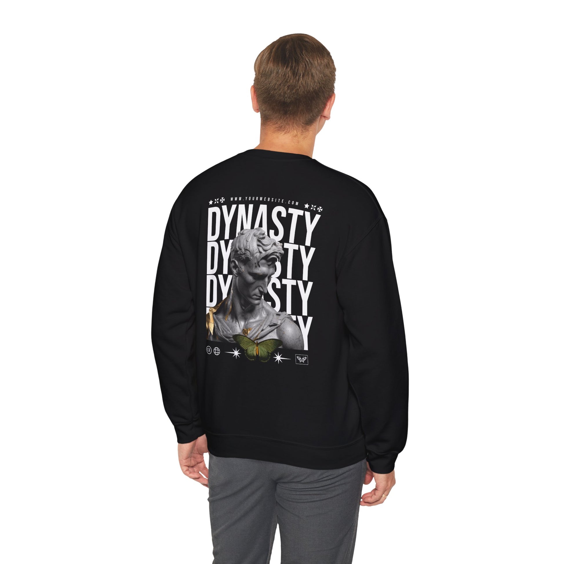 Graphic Crewneck Sweatshirt for Fashion Lovers - DYNASTY Design