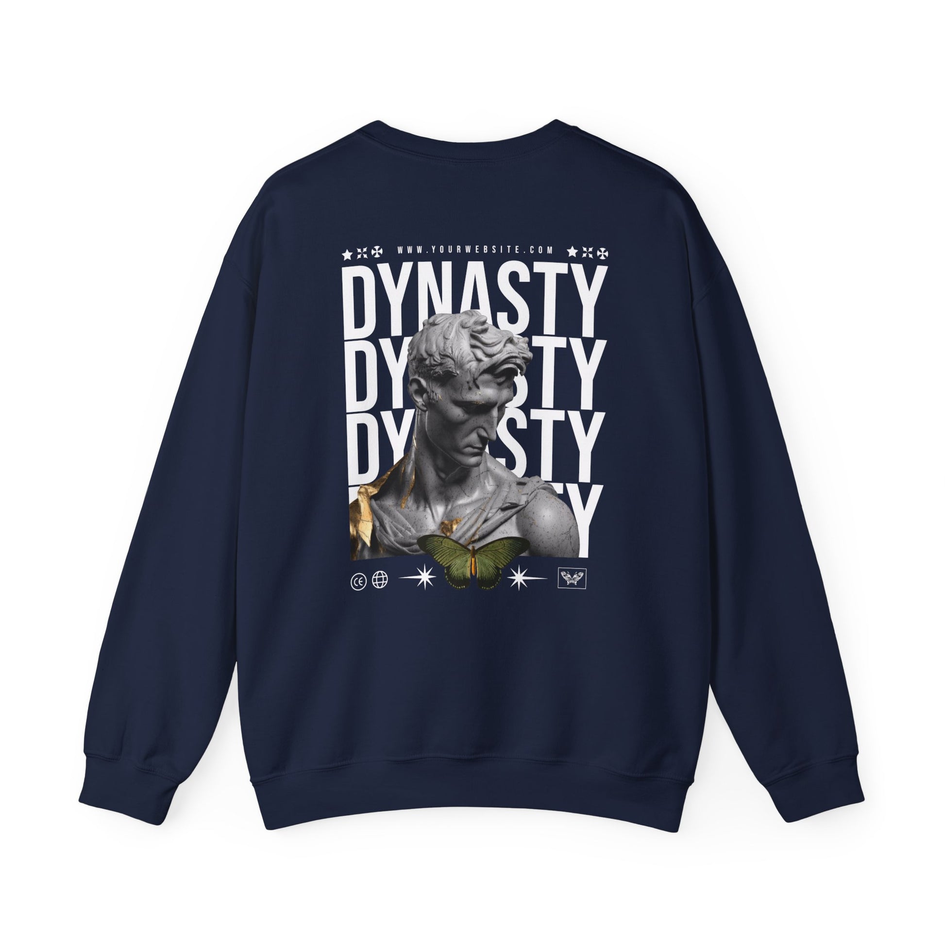 Graphic Crewneck Sweatshirt for Fashion Lovers - DYNASTY Design