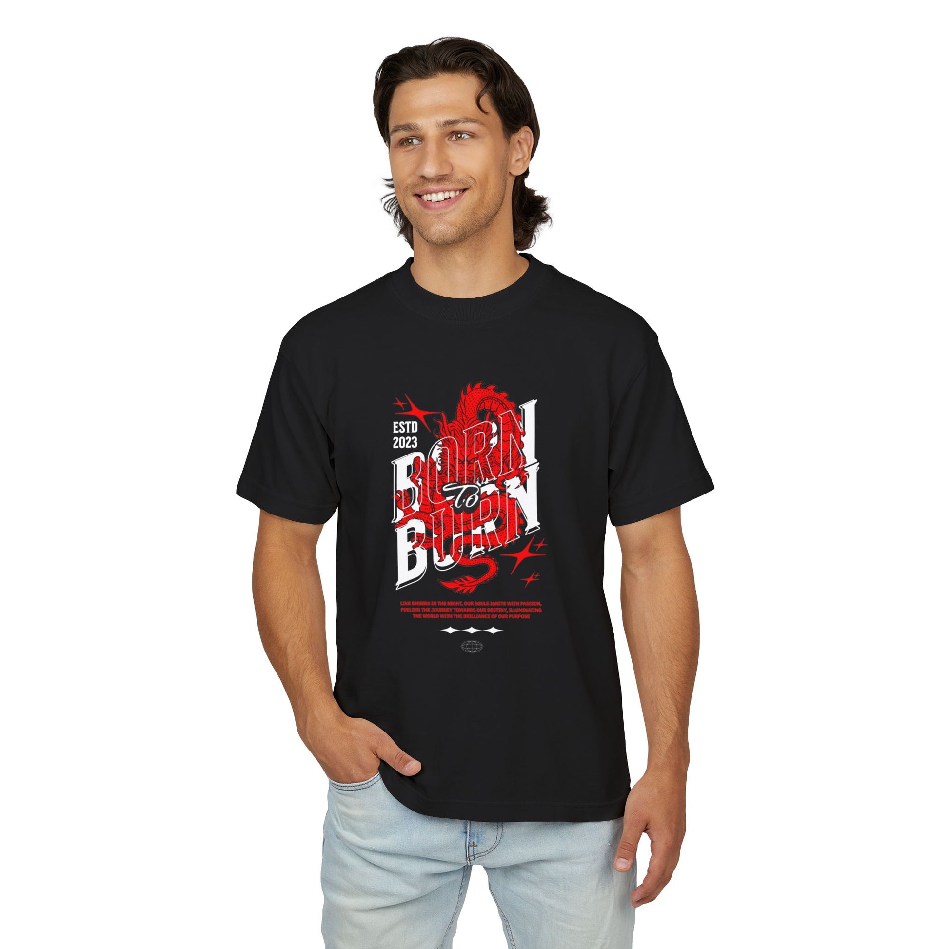 T-Shirt - BORN TO BURN - Urban Heavy Tee