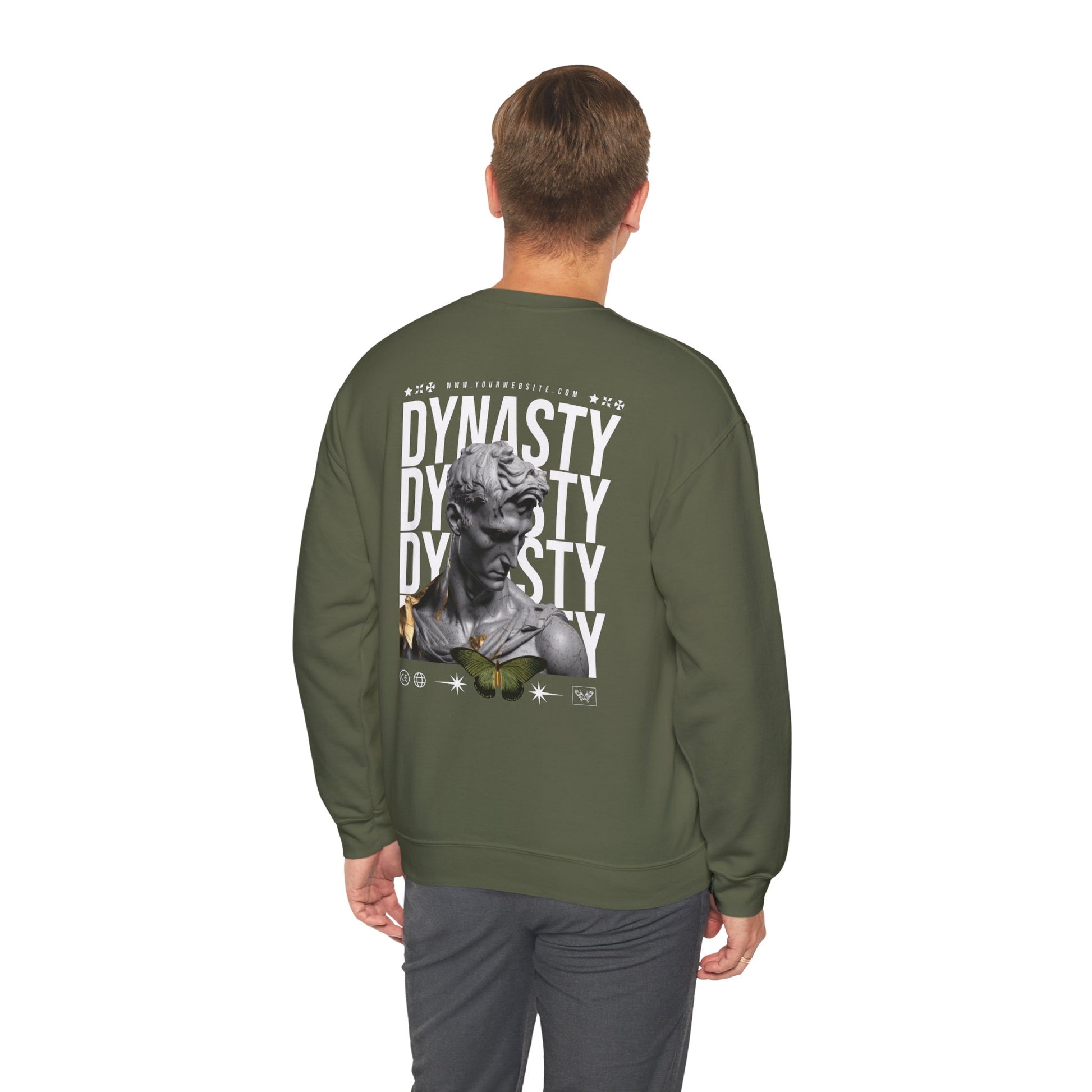 Graphic Crewneck Sweatshirt for Fashion Lovers - DYNASTY Design