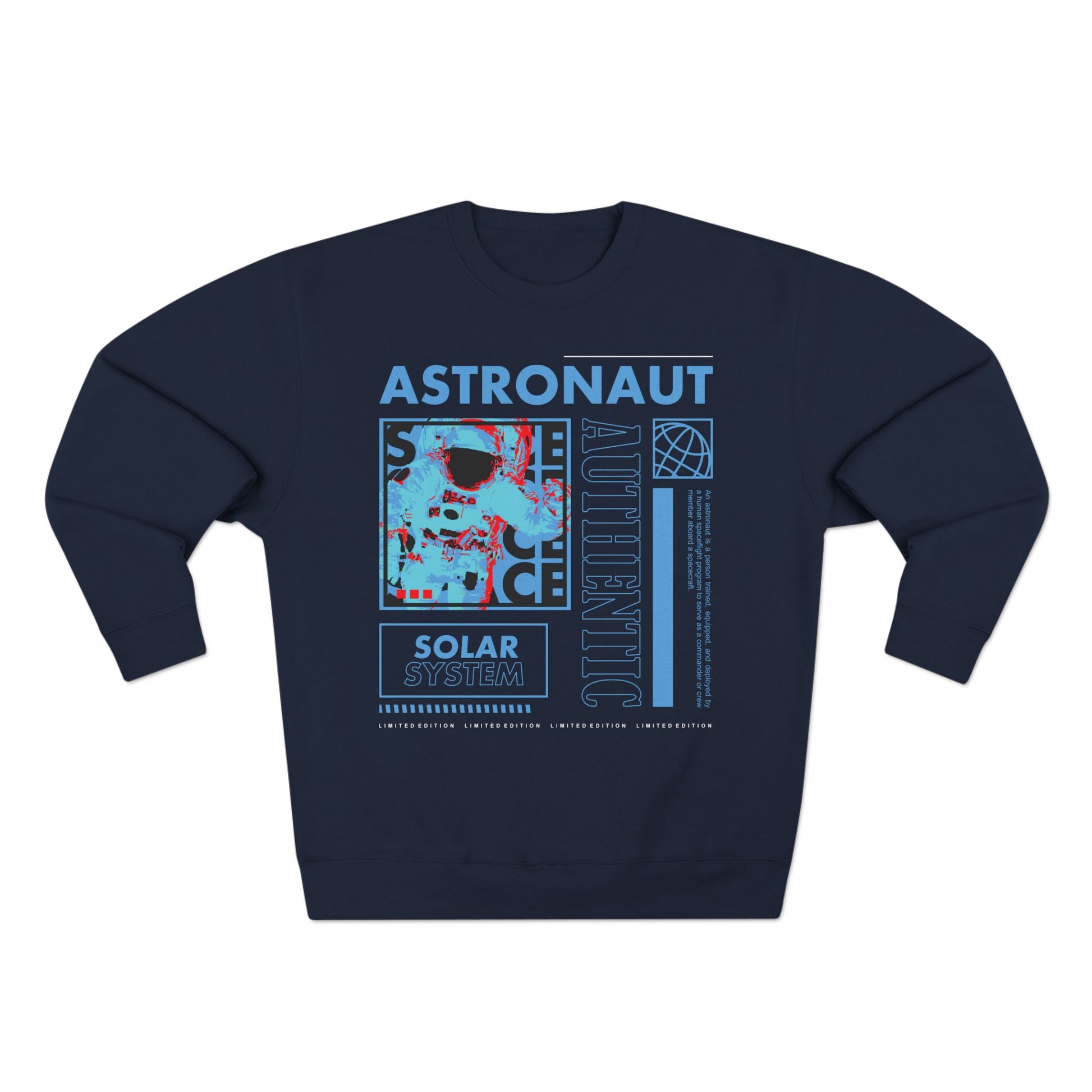 Astronaut Solar System Unisex Crewneck Sweatshirt - Space Theme Apparel
