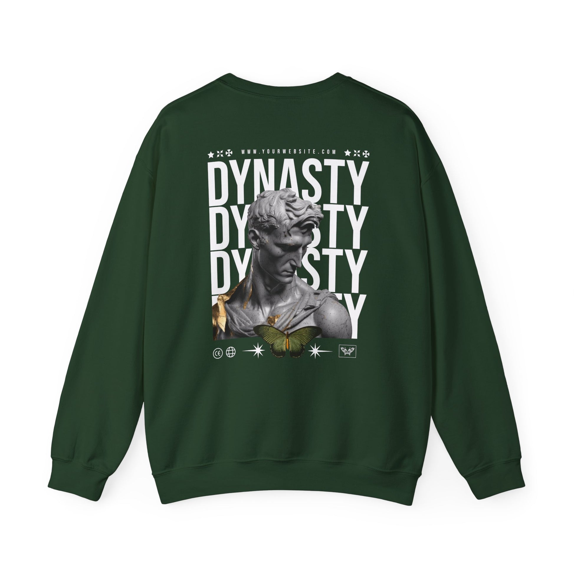 Graphic Crewneck Sweatshirt for Fashion Lovers - DYNASTY Design